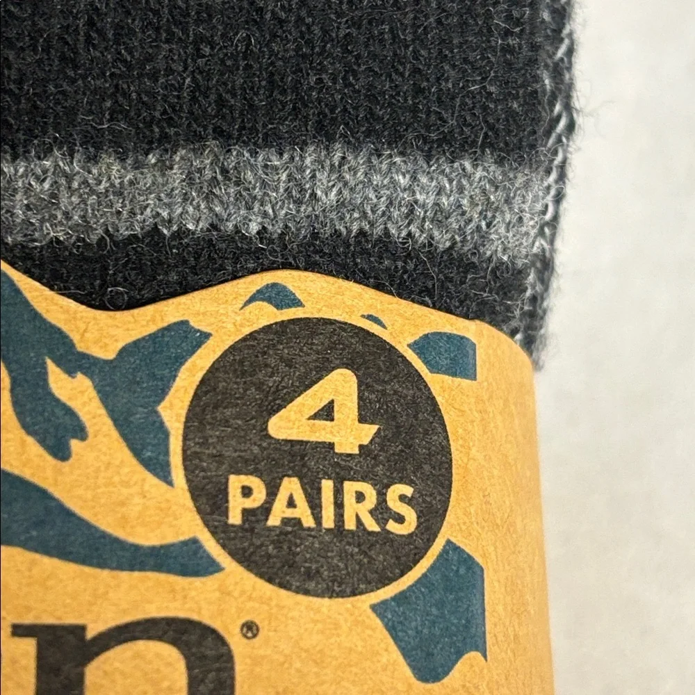 New Born Socks 4 Pair Men’s Wool Blend Quarter Socks Cushioned Casual Activewear - Picture 7 of 13